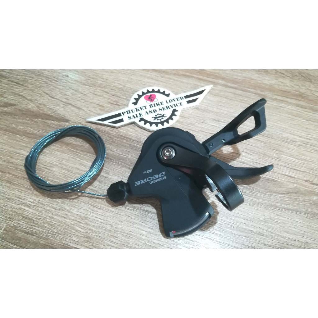 ชิพเตอร์ Shimano Deore M4100 1x10S Rapidfire Plus Shifting Lever Clamp ข้างขวา 1 ชิ้น พร้อมสายในเกียร์