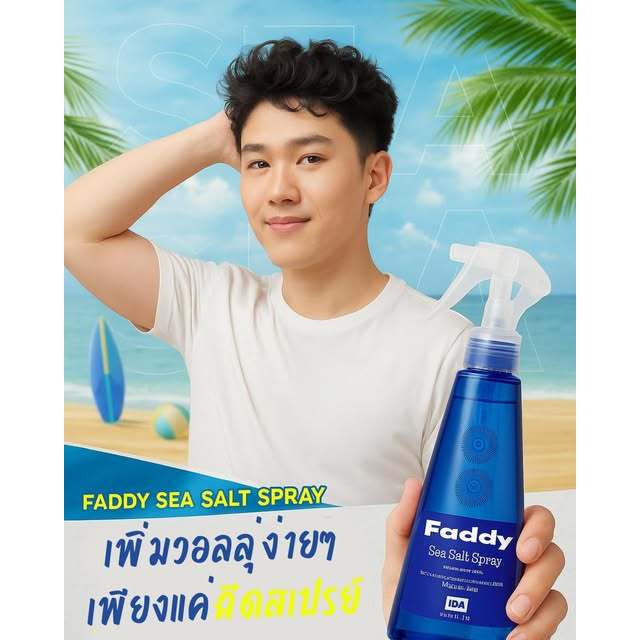 สเปรย์น้ำเกลือ เฟดดี้ 190 มล.(Faddy Sea Salt Spray)