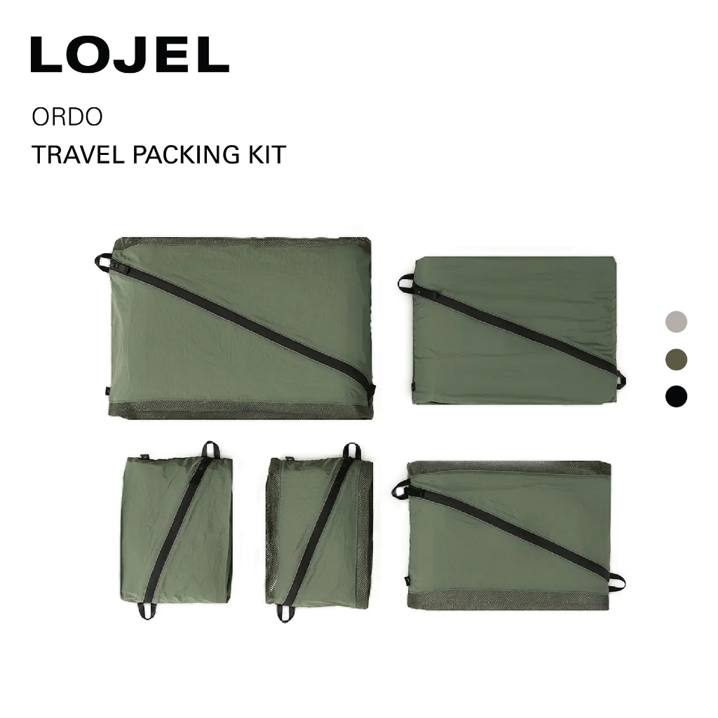 LOJEL Ordo – Travel Packing Kit ชุดจัดกระเป๋าเดินทาง Set 5 ใบ อุปกรณ์เสริมสำหรับเดินทาง