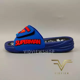 VIDVIEW มีส่งด่วน รองเท้าแตะเด็กชาย Adda 31RB1 Superman ปรับสายได้ แบบสวม ไซส์ 25-35