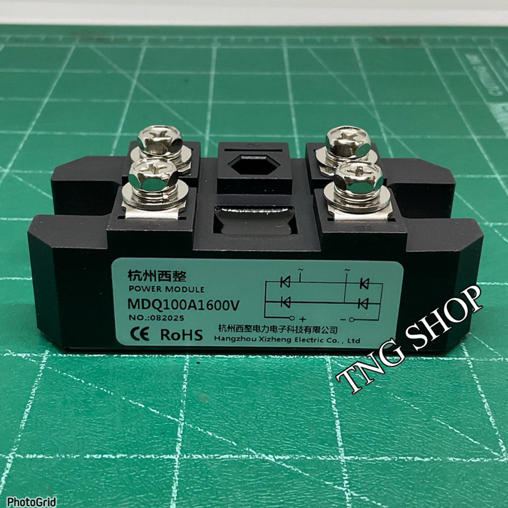 MDQ100A 1600V โมดูลDiode Single Phase Diode Bridge Rectifier 100A 1600V. ไดโอด4น๊อต