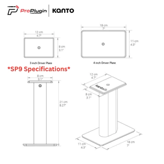 Kanto Universal Desktop Speaker Stands | ขาตั้งลำโพงโต๊ะคอม