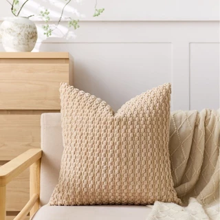 ปลอกหมอนอิงโซฟา ขนลูกฟูก ขนาด 45*45 cm. และ 60*60 cm. Nordic Style คุณภาพดี ตกแต่งบ้าน โรงแรม หมอนอิง สามารถถอดซักได้