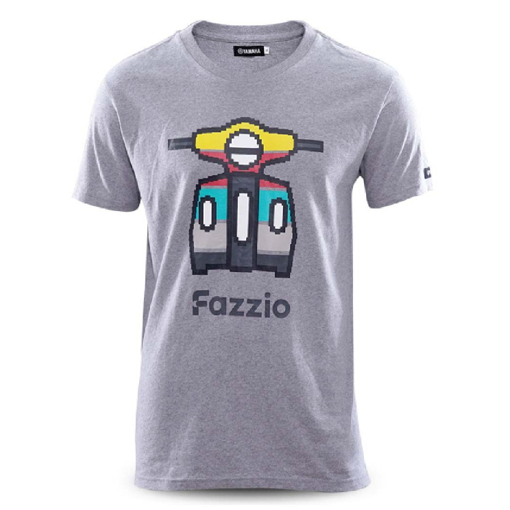 YAMAHA เสื้อยืดคอกลม"Fazzio" สีเทา
