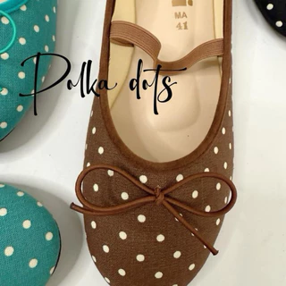 รองเท้าแมรี่เจนpolka dotรุ่นลายจุดไซซ์36-45