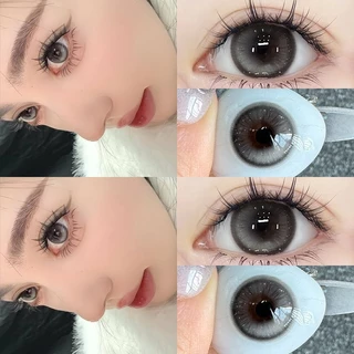 0.00-6.00 Midroo คอนแทคเลนส์ เลนส์ค่าสายตาสั้น snowflake เลนส์น่ารักๆ Juliet Contact Lens รายเดือน