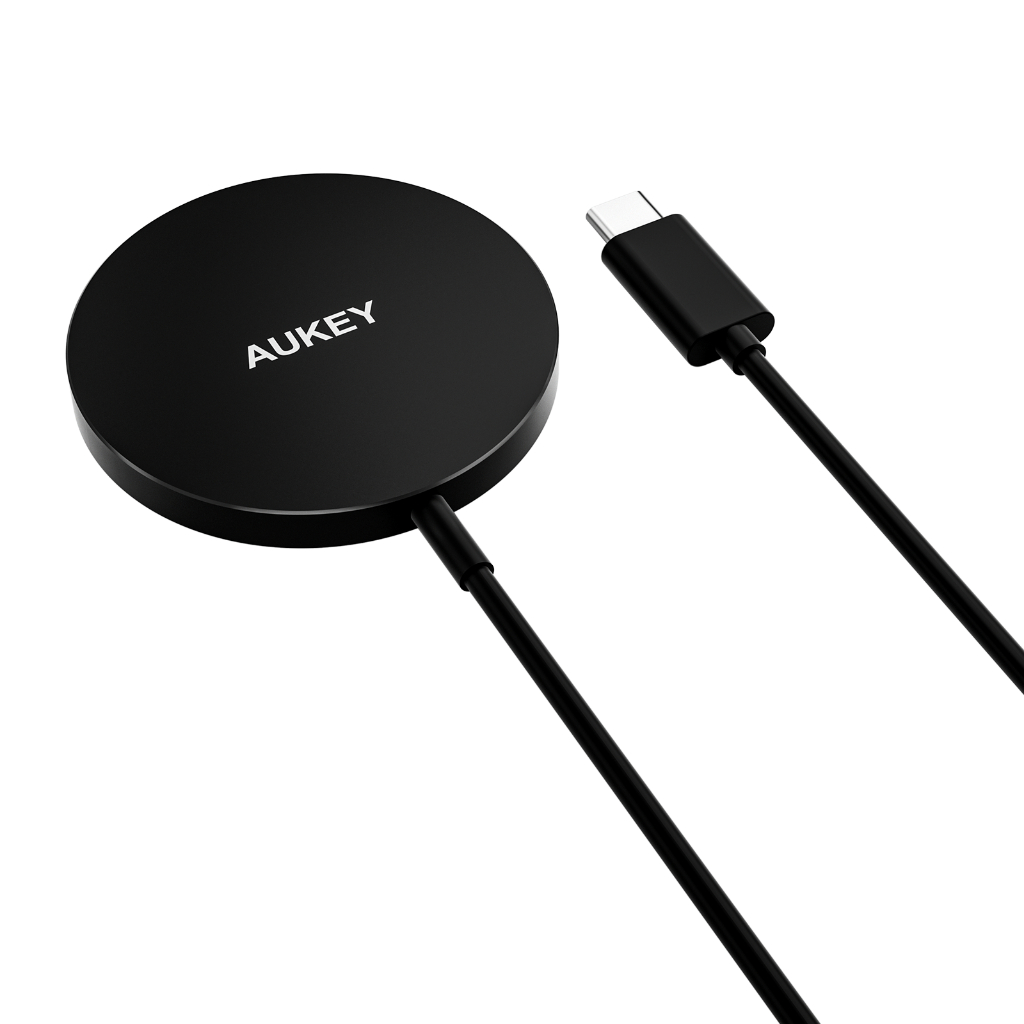 AUKEY แท่นชาร์จไร้สาย Aircore Wireless Charger 15W Magnetic Qi Certified LC-A1S