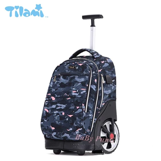 Tilami กระเป๋านักเรียน ล้อลาก กระเป๋าเดินทาง (Tilami แกนเดียว ล้อใหญ่)