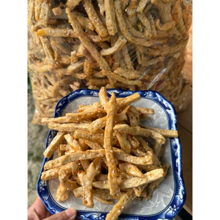 ข้าวเกรียบปลาพร้อมทาน บรรจุ 5 กิโลกรัม ข้าวเกรียบปลาเส้นฉาบสามรส ￼