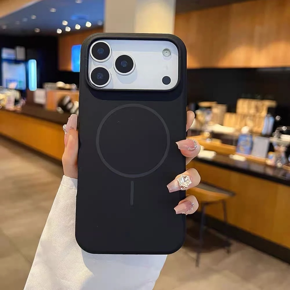 case for iphone17เคส ชาร์จไร้สายวงแหวนแม่เหล็ก งานกำมะหยี่ for iPhone17 11 12 13 14 15 16 17 Pro max 16Promax 15Promax thumbnail 5