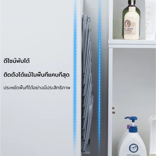 ตะกร้าซักผ้าพับได้ ออกแบบระบายอากาศ แขวนได้ ความจุขนาดใหญ่ ติดผนัง หูจับพกพา อเนกประสงค์ ตะกร้าผ้าอเนกประสงค์พับเก็บได้