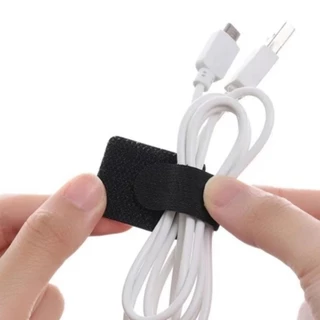 50/100pcs Reusable Cable Ties Fastening Wire Organizer สายไฟเชือกผู ้ ถือกาวในตัวปรับสายไฟสายรัดโต ๊ ะการจัดการ