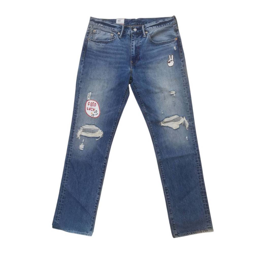 กางเกงยีนส์ Levi's® Men's 511 Slim Jeans  Patchwork จากโรงงานลีวายส์ ปี 2016's