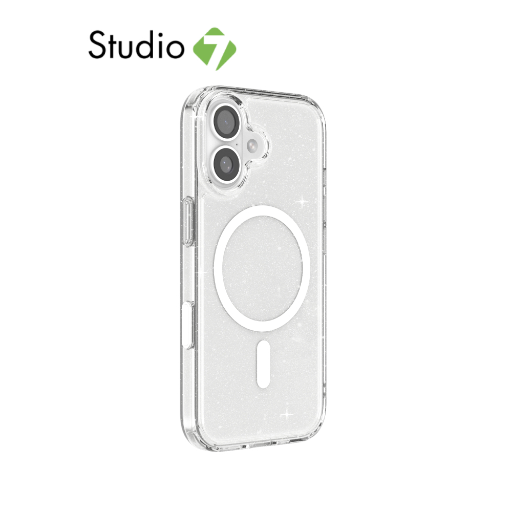 เคส JTLEGEND iPhone 17 Glitter Hybrid Cushion Mag Crystal Clear by Studio7