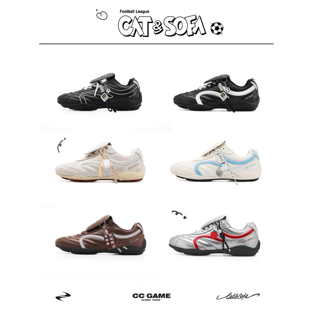 ⚽️พรีออเดอร์ 15-20day รองเท้า CAT&SOFA SOCCER 💯⚫️⚽️