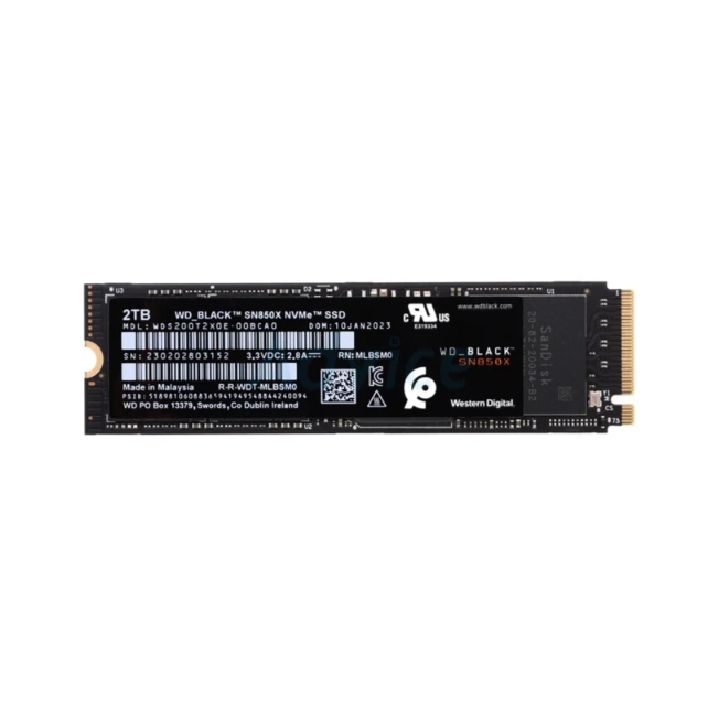 2 TB SSD M.2 PCIe 4.0 WD BLACK SN850X (WDS200T2X0E) NVMe