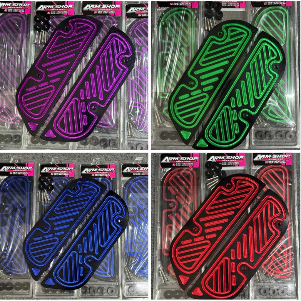 แผ่นรองพื้นGIORNO สี2-Tone งานCNC ตัวหนา อย่างดี (มีน็อตบู๊ชครบชุด พร้อมติดตั้ง) มี4 สี พร้อมส่ง!!! 