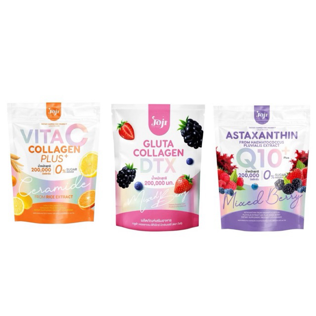 Joji Gluta Collagen / Astaxanthin Q10 / Vita C Collagen โจจิ กลูต้า คอลลาเจน แอสต้าแซนธิน ไวต้า ซี ค