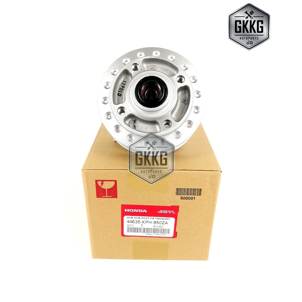 ดุมหน้า HONDA (แท้ศูนย์100%) WAVE125 ตัวเก่า,ไฟเลี้ยวบังลม,รุ่นไมล์ดิจิตอล,(รุ่นไม่มีกระปุกไมล์) รหั