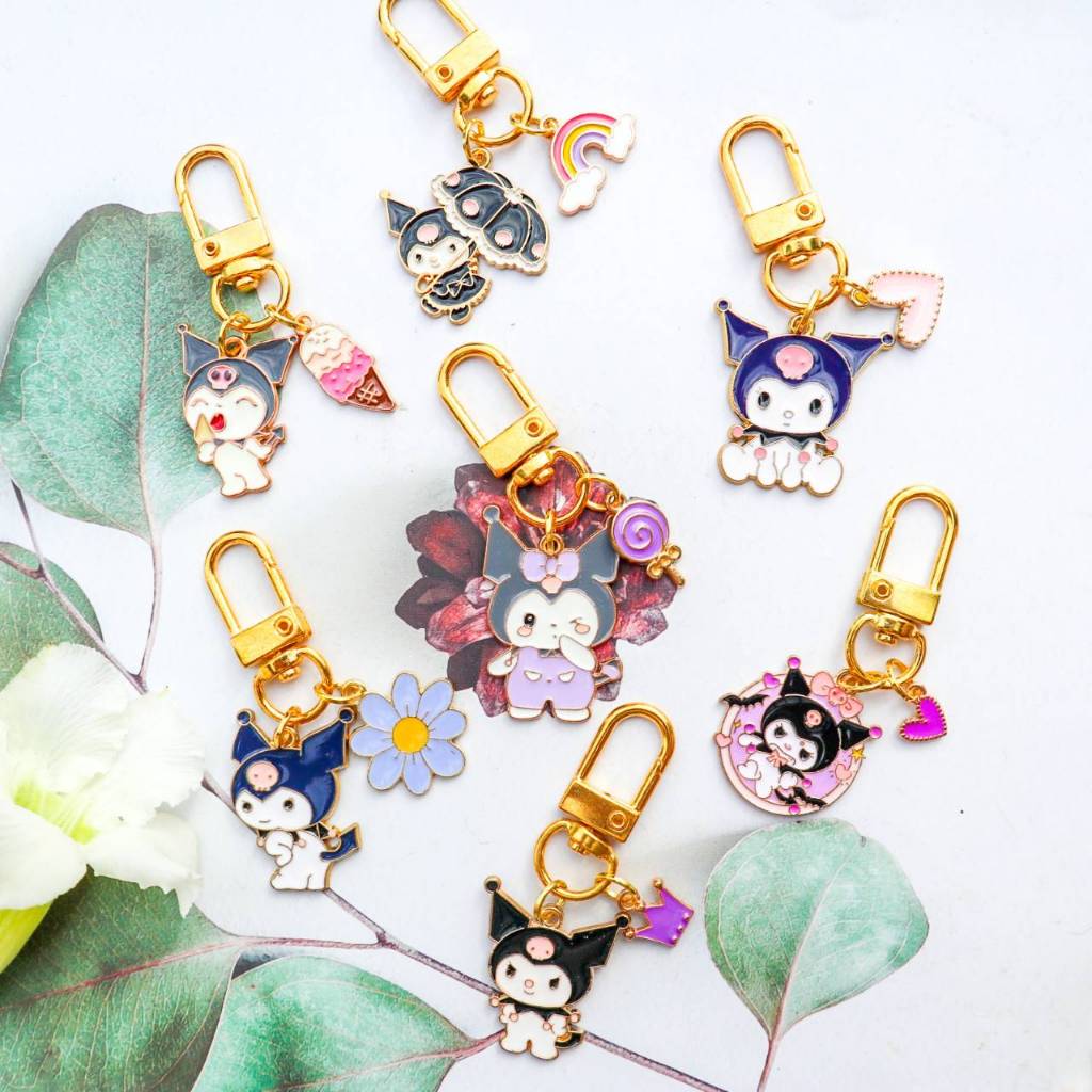 พวงกุญแจคุโรมิ Kuromi ก้ามปูจี้น่ารัก พร้อมส่ง