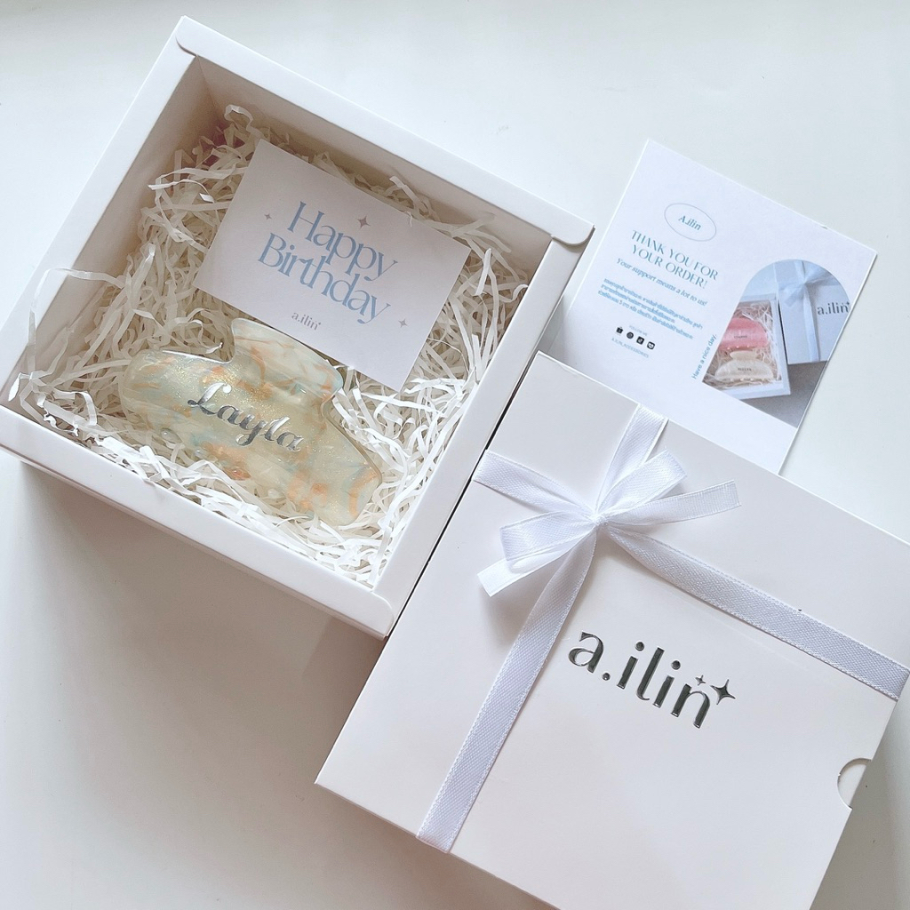✧ 𝐚.𝐢𝐥𝐢𝐧 ✧ รุ่น basic ชุด 2🤍กิ๊บติดชื่อ กิ๊บหนีบผม ของขวัญวันเกิด วาเลนไทน์ ปัจฉิม รับปริญญา