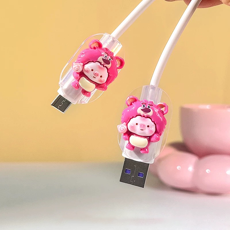 แอนดรอยด์ Type-c/USB/Micro Cable Bite ที่กันสายหัก ลายการ์ตูน cable protector สำหรับ สายชาร์จ Android Type-c/USB/Micro - รูปที่ 6