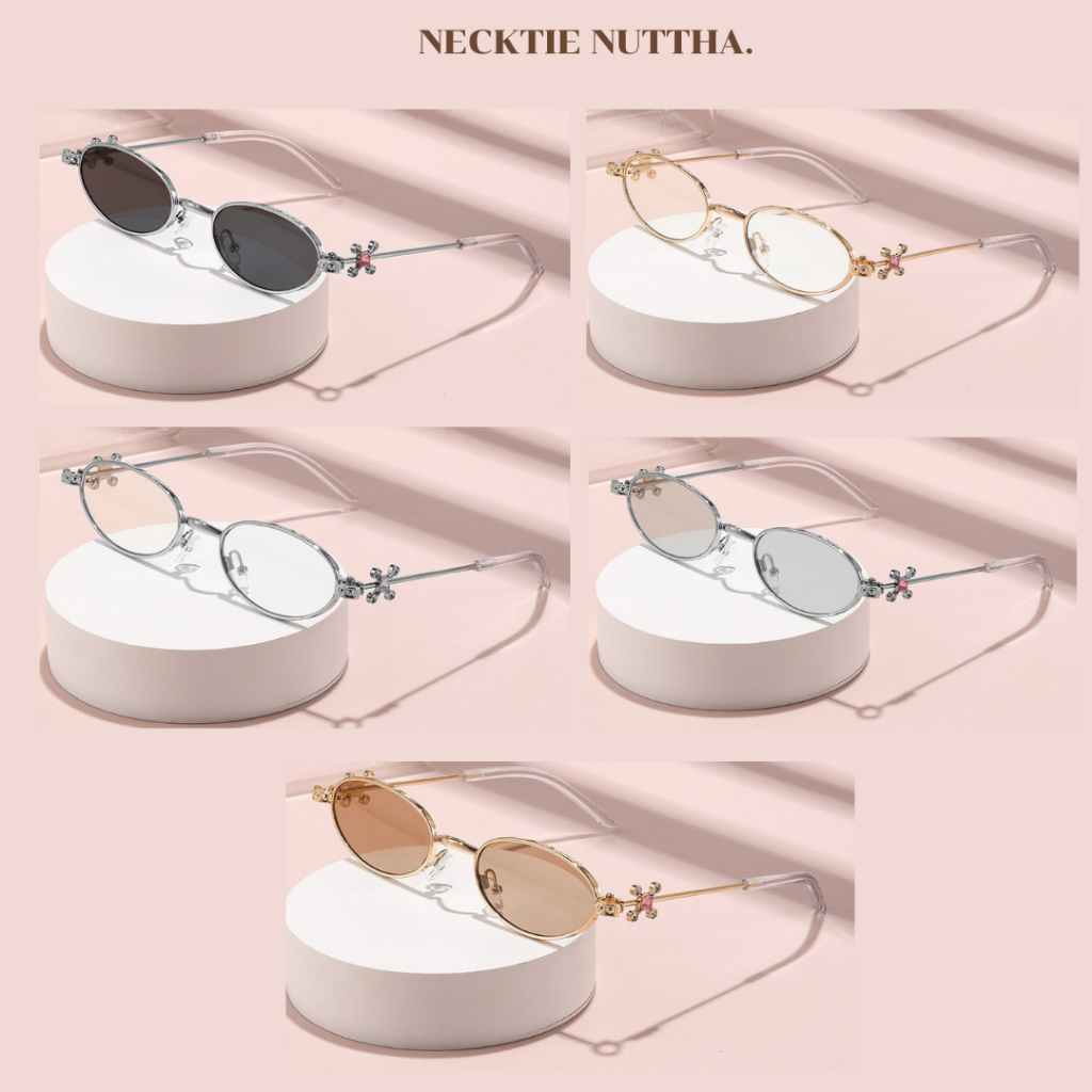 GLEAM Glasses- พร้อมส่ง ส่งเร็ว 1-2 วันถึง แว่นตาแฟชั่น แว่นตาY2K 👓 Unisex