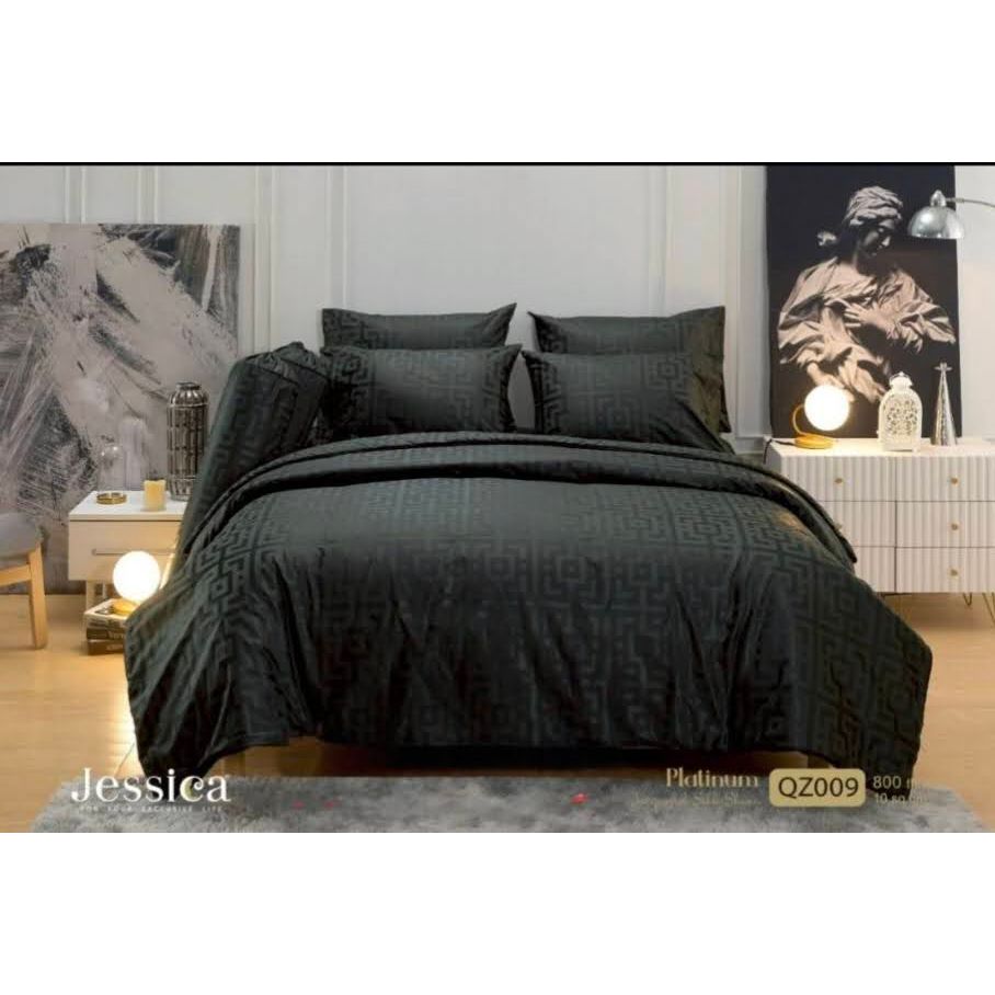ลิขสิทธิ์แท้💯%ทอ800เส้นด้าย QZ009 Jessica Platinum Silk Shineชุดเครื่องนอนเจสซิก้า แจ็คการ์ด แพทตินั