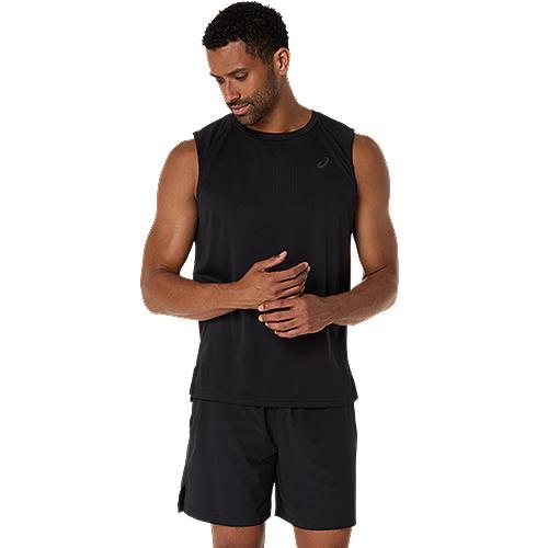 ASICS :  2031E890.001 ACTIBREEZE JACQUARD SL TOP MEN เสื้อกล้ามผู้ชาย ของแท้