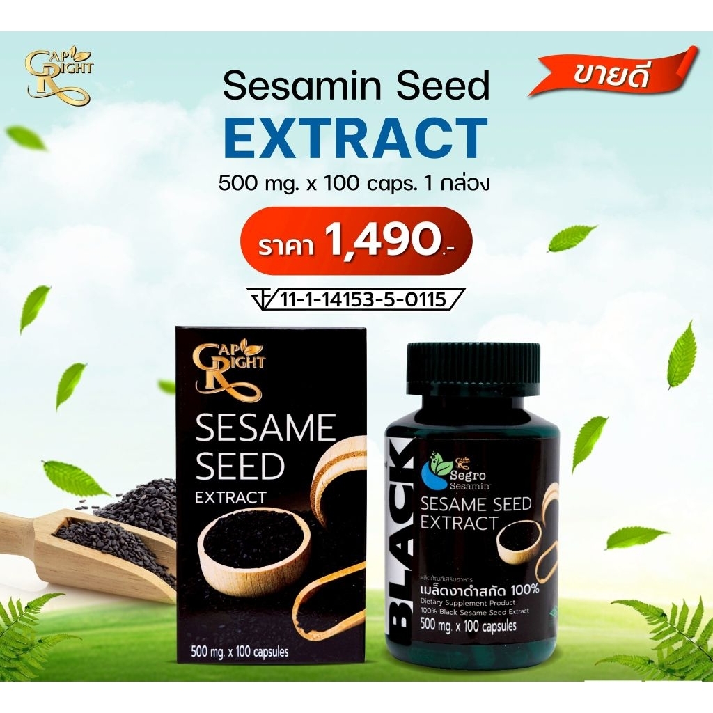 SESAME SEED EXTRACT (100 Capsules)