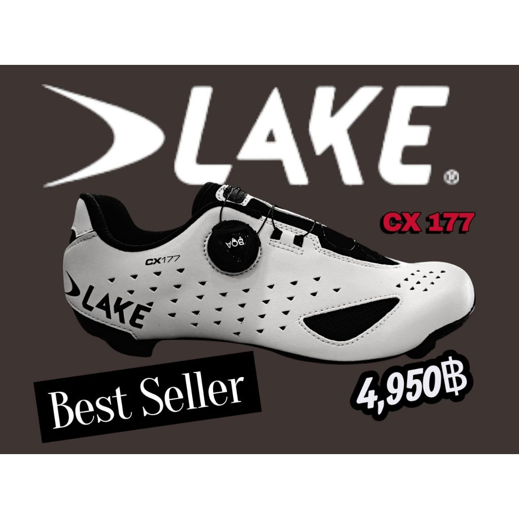 รองเท้าเสือหมอบ LAKE CX177-X สีขาวดำ