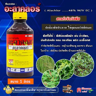 อะลาคลอร์ ( 1 ลิตร ) สารกำจัดวัชพืชใบแคบและใบกว้าง ปลอดภัยต่…
