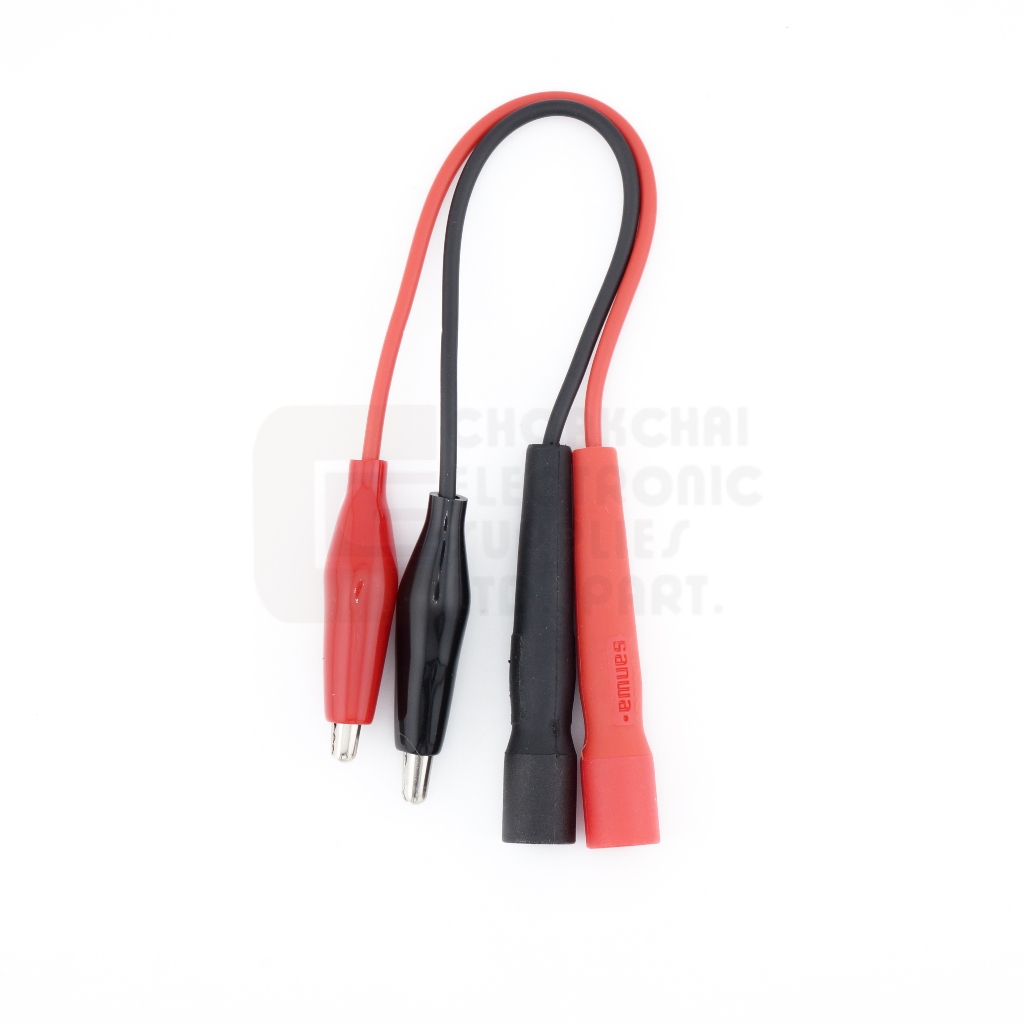 Sanwa CL-14 ปากคีบเสียบสายมิเตอร์ คลิปปากจระเข้ ยาว 0.23ม คุณภาพสูง / สายมิเตอร์ ปากคีบ - รูปที่ 4