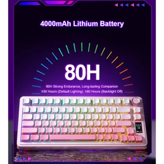 คีย์บอร์ดไร้สาย - AULA S75Pro - Display Gasket Mechanical Keyboard คีย์ไทย รับประกัน 2 ปี