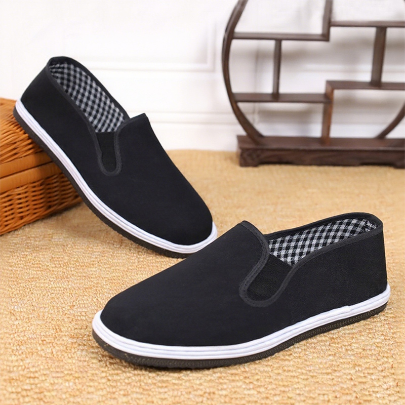 Bbigsize ไลฟ์สไตล์ที่กระฉับกระเฉง ด้วยรองเท้าสลิปออน สำหรับผู้ชาย  ดีไซน์เรียบง่าย พื้นนุ่ม น้ำหนักเบา ระบายอากาศได้ดี - รูปที่ 4