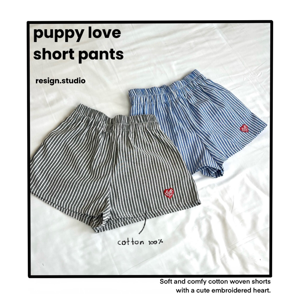 resign.studio - puppy love short pants🛋️🐈‍⬛