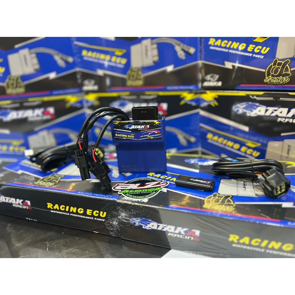 กล่องไฟ ATAKA S4 จูนคอม4กราฟ4โหมด wave125i เวฟแปลงหัวฉีด จูนหอบโอเพ่นเลือกรอบตัดตามชอบแถมฟรีโปรแกรมจ