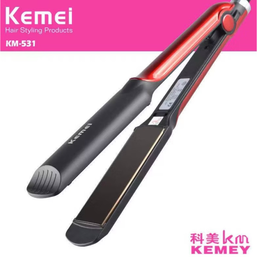 KM-531 Kemei ที่หนีบผม ทำผมตรงหรือลอน เครื่องหนีบผม อุปกรณ์ทำผมม้วนผม