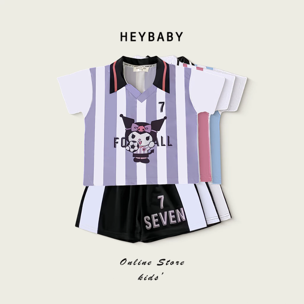 2-12 ปี ชุดเซ็ทเด็กแฟชั่น เสื้อผ้าแขนสั้นกางเกงขาสั้น ลายการ์ตูนน่ารัก สไตล์เกาหลี ผ้านุ่ม ฤดูร้อน ใส่สบาย