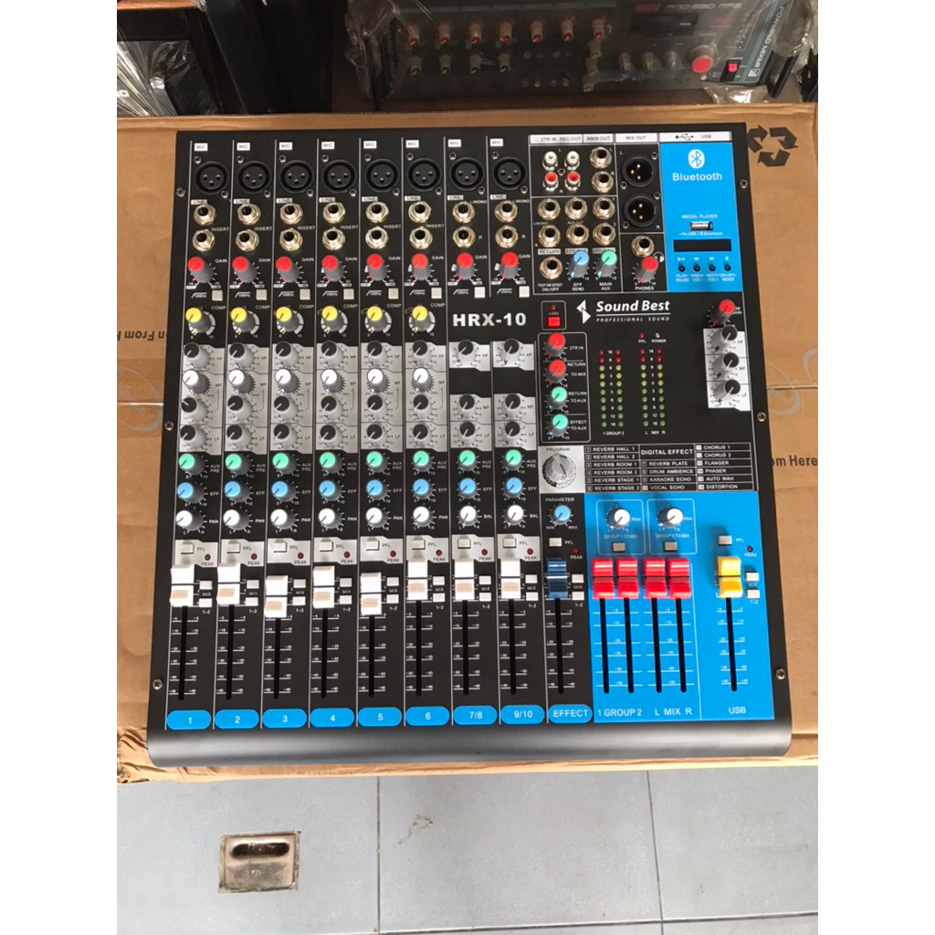 MIXER SOUNDBEST HRX-10 เอฟเฟกแท้ USB บูธูท คอมเพรสเซอ