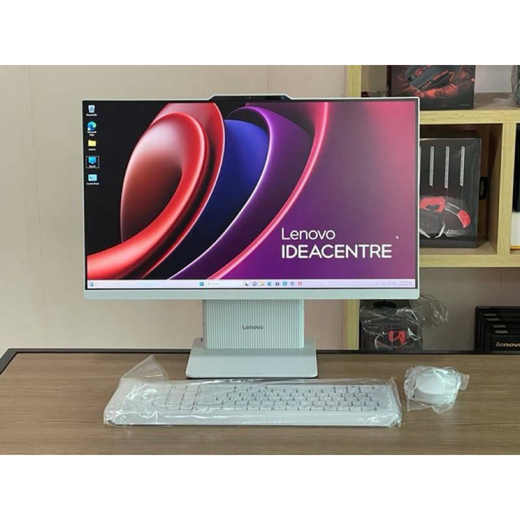 Lenovo IdeaCentre AIO 24ARR9 Ryzen™ 5 7535HS SSD512GB RAM16GB สินค้าใหม่ ตัวโชว์ อุปกรณ์ครบกล่อง ประ