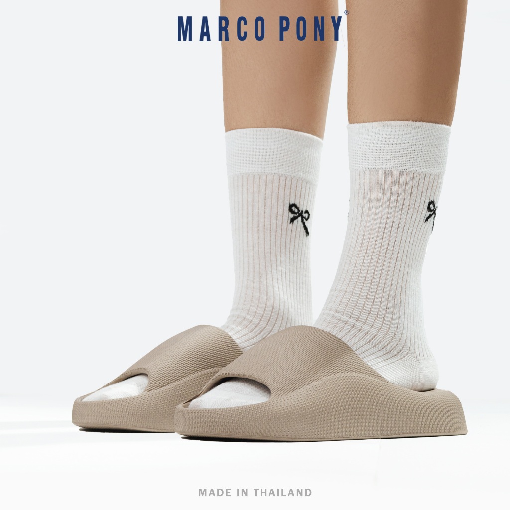 Marco Pony รองเท้าผู้หญิง สลิปเปอร์นุ่มๆ วัสดุ EVA นุ่มสบาย กันลื่นแน่นอน กันน้ำได้ แฟชั่น รองเท้า MH9028