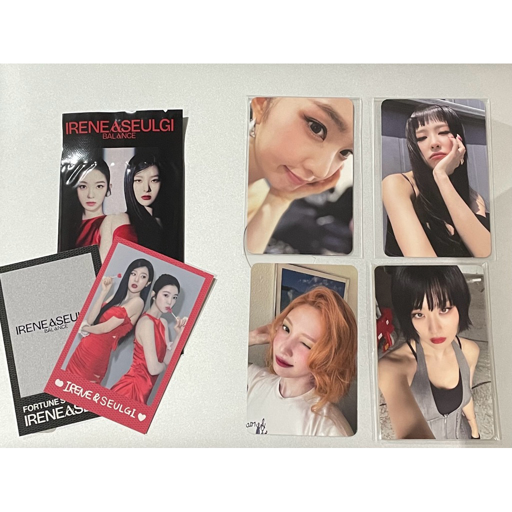 (พร้อมส่ง) การ์ด Red velvet จาก Album / Pob / Tranding card - Irene / Seulgi / Wendy / Joy / Yeri