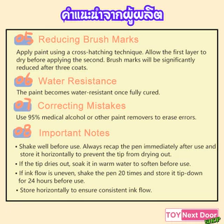 Pre-Order ตัวแทนจำหน่าย ** แยกสี ** Doloha : Acrylic Marker สูตรน้ำ สำหรับทำโมเดล หุ่นยนต์ ไม่มีกลิ่น