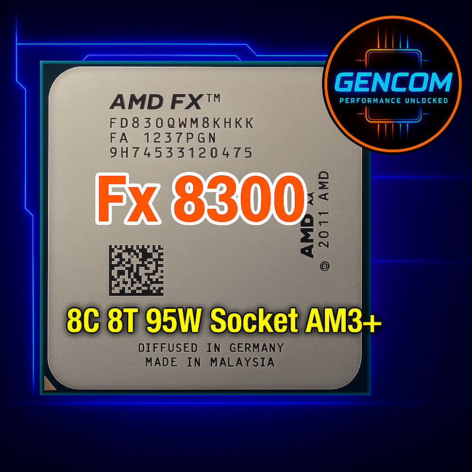 ซีพียู CPU FX8300 3.3 GHz Turbo 4.2 GHz (8คอ 8เทรด) ฟรีซิลิโคน1ซอง FX 8300