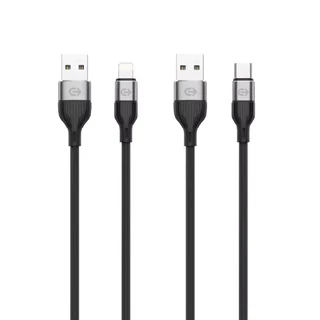 Commy สายชาร์จ Type-C 60W สายชาร์จเร็วสำหรับไอโฟน 20W สายถักไนลอน 1.2m สายซิลิโคนนิ่ม 1.5m DC247/250