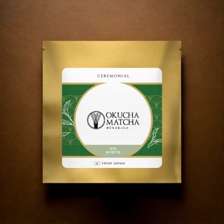 OKUCHA MATCHA มัทฉะชาเขียว (Matcha) ขนาดทดลอง 4g นำเข้าญี่ปุ่น เกรด Ceremonial จากญี่ปุ่น