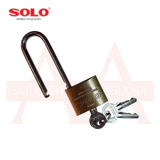 Solo No.84 L-30/40/50 MM กุญแจสปริงทองเหลืองโซโลรุ่นดับเบิ้ลบิลสเตอร์แพ็ค ขนาด 30,40,50 มม.