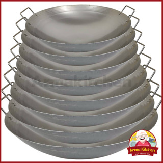 กระทะเหล็ก 2หู เบอร์ ( 16-17-18-19-20-22-24-26 ) ตราชาวนา