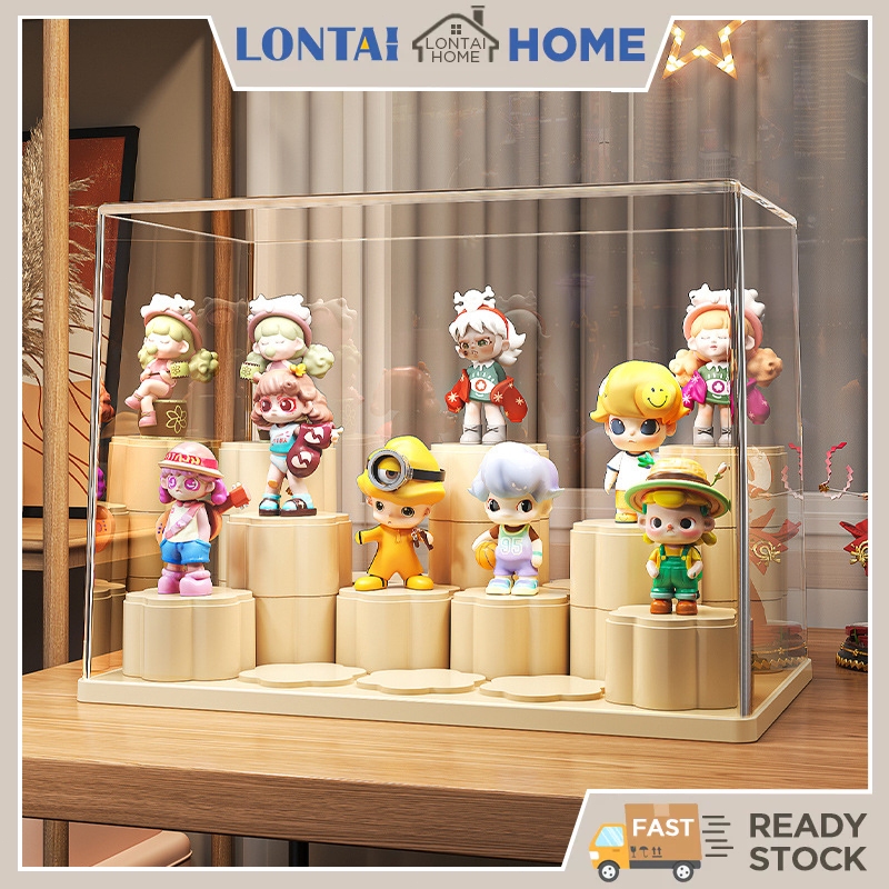 LONTAI ตู้โชว์ตุ๊กตา ตู้โมเดล  กล่องโมเดล 3 ชั้น ของสะสม กล่องใส